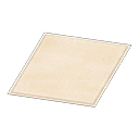 White Simple Small Mat