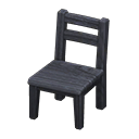 Animal Crossing Wooden Chair|Black Image