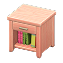 Wooden End Table Pink wood