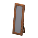 Wooden Full-length Mirror Dark wood