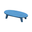 Wooden Low Table Blue