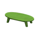 Wooden Low Table Green