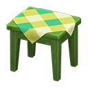 Wooden Mini Table Green / Green