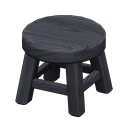 Animal Crossing Wooden Stool|Black Image