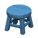 Wooden Stool Blue