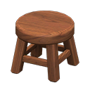 Wooden Stool Dark wood