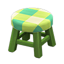 Wooden Stool Green / Green