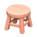 Wooden Stool Pink wood