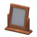 Wooden Table Mirror Dark wood