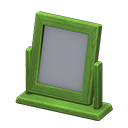 Wooden Table Mirror Green