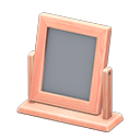 Wooden Table Mirror Pink wood