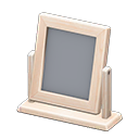 Wooden Table Mirror White wood