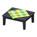 Wooden Table Black / Green
