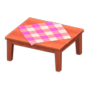 Wooden Table Cherry wood / Pink