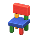 Animal Crossing Wooden-block Chair|Colorful Image