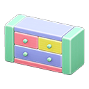 Wooden-block Chest Pastel