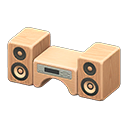 Wooden-block Stereo Natural