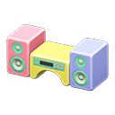 Wooden-block Stereo Pastel