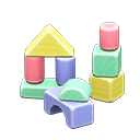 Wooden-block Toy Pastel