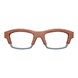 Animal Crossing Wooden-frame Glasses|Brown Image