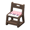 Writing Chair Dark brown / Pink