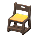 Writing Chair Dark brown / Yellow