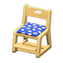 Writing Chair Natural / Blue