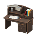 Animal Crossing Writing Desk|Dark brown Image