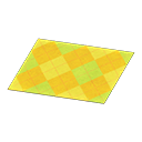 Animal Crossing Yellow Argyle Rug Image