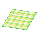 Animal Crossing Yellow Checked Rug Image