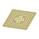 Animal Crossing Yellow Kilim-style Carpet Image