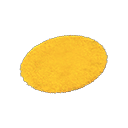 Yellow Small Round Mat