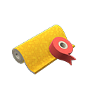 Animal Crossing Yellow Wrapping Paper Image