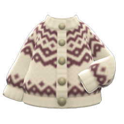 Animal Crossing Yodel Cardigan|Beige Image