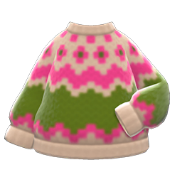 Animal Crossing Yodel Sweater|Beige Image