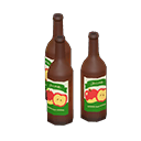 Decorative bottles Apple labels Label Brown