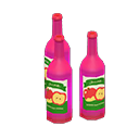 Decorative bottles Apple labels Label Pink