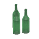 Decorative bottles None Label Green