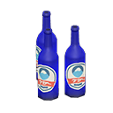 Decorative bottles White labels Label Blue