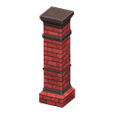 Decorative pillar Red brick