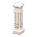 Decorative pillar Whitestone marble