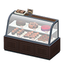 Animal Crossing Dessert case|Dark wood Image