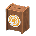 Animal Crossing Donation box|Bell Label Brown Image