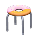 Donut stool Donut Seat design Silver