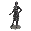 Animal Crossing Dress mannequin|Black Dress color Black Image