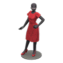 Dress mannequin Red Dress color Black