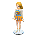 Dress-up doll Cheerleader Outfit Medium-length gold