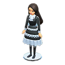 Dress-up doll Dress Outfit Long black