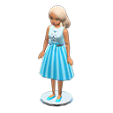 Dress-up doll Elegant Outfit Medium-length white