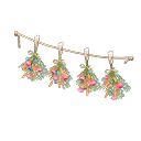 Dried-flower garland Colorful